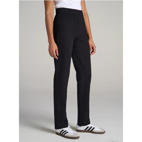 Lee Women's Black Style Up Mid Rise Straight Leg Pull-On Pants Plus Size 14 - Picture 1 of 10